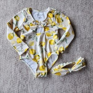 Jessica Simpson 2T Swimsuit Lemon Print
